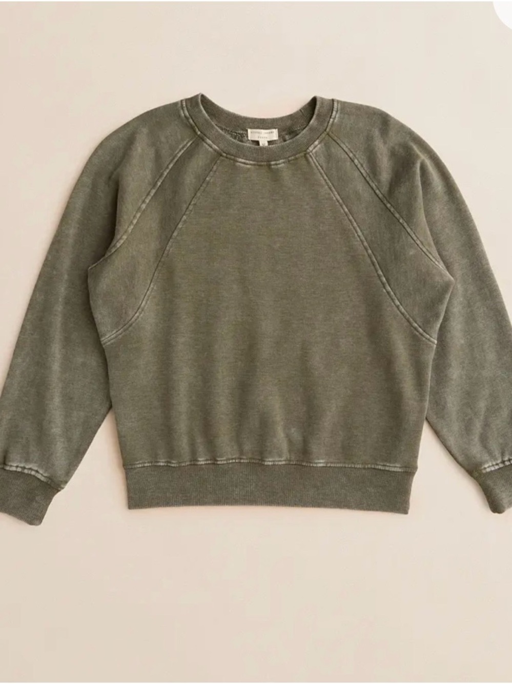 Gilded Intent Kids Olive Green Crewneck Sweatshirt